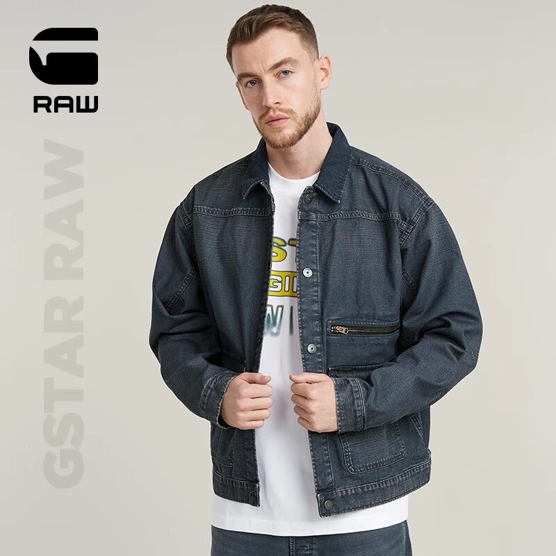G-STAR RAW24冬季新款A2牛仔夹克休闲时尚长袖潮流品质保暖外套上