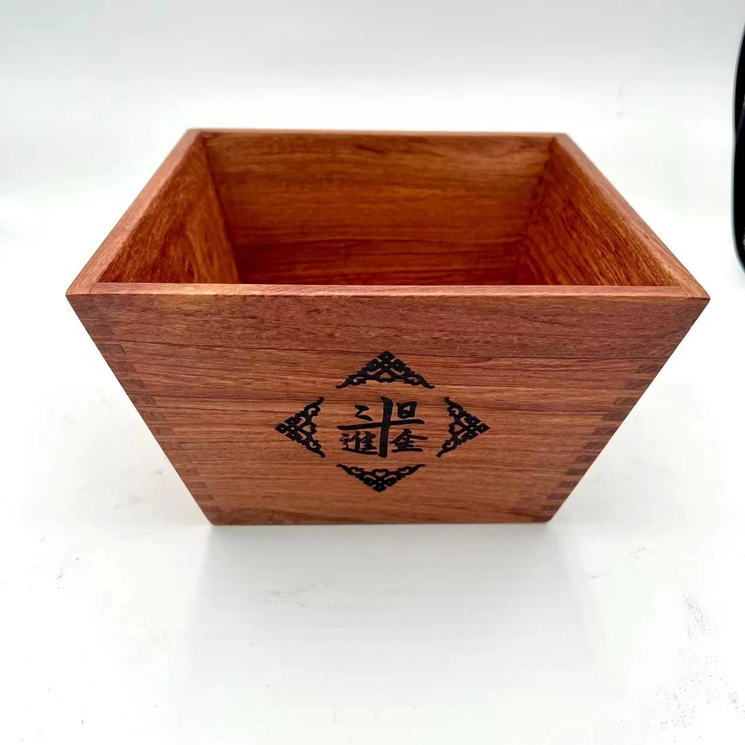 花LM斗升米斗家具装饰客厅摆件尺寸（cm）顶20*20底15*15高12收纳