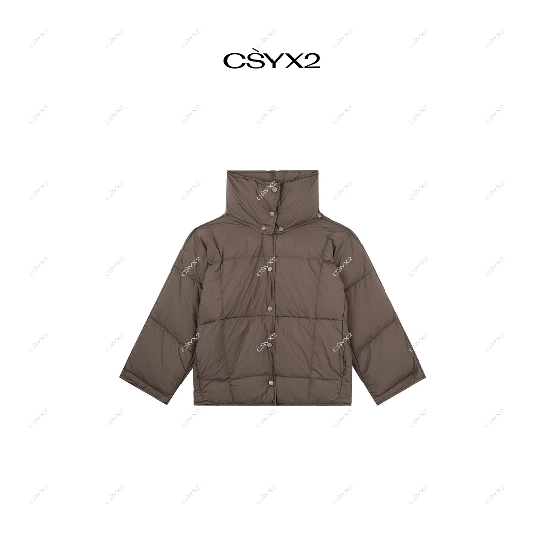 CsyX2-2024A/W 秋冬新品 拆卸领暗扣宽松羽绒服CA4DY008