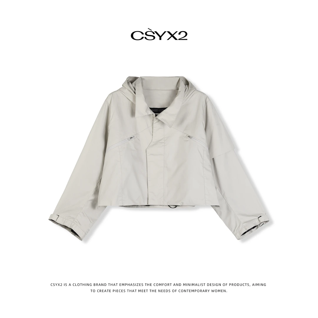 CsyX2-2025秋冬小众高定飒感冲锋衣外套 S10631