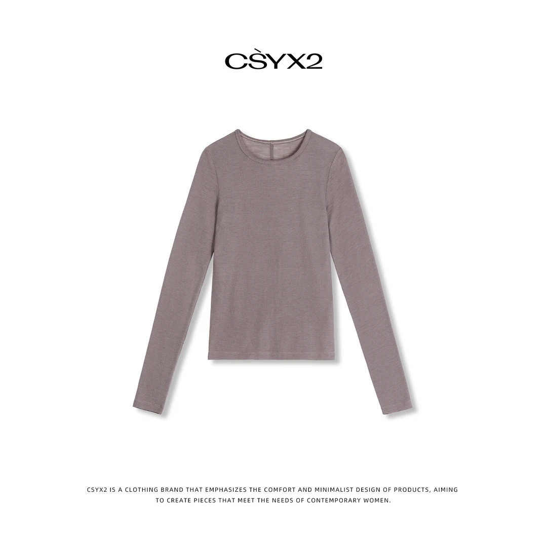 CsyX2-2025F/W进口100%羊毛一片式立体打底针织衫S10813-缺