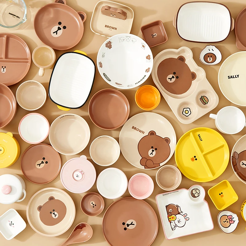 【微瑕捡漏】布朗熊木质异形托盘陶瓷碗碟临时上架链接