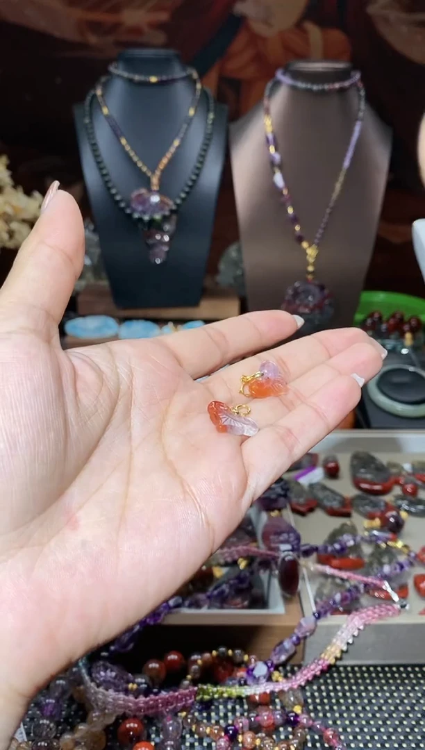 【闪购商品】水晶如意提溜银S925镶嵌红极光
