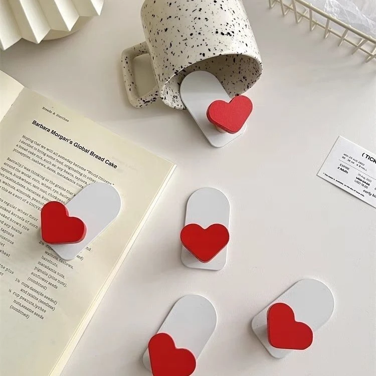 韩风少女心ins高颜值爱心挂钩新款强力墙壁粘钩免打孔挂包包钥匙