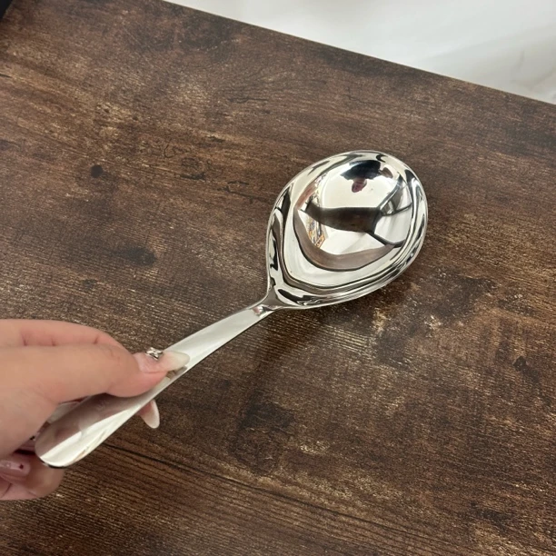 25cm不锈钢加厚大汤勺