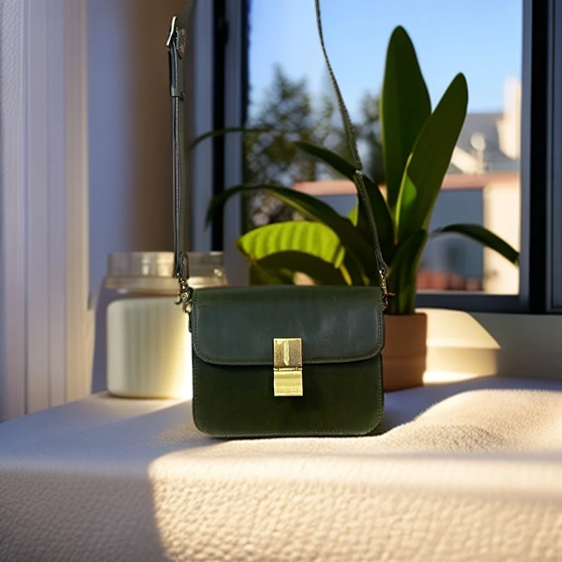 【双工牌手工皮具】高端定制轻奢潮流时尚经典三代升级豆腐包2323