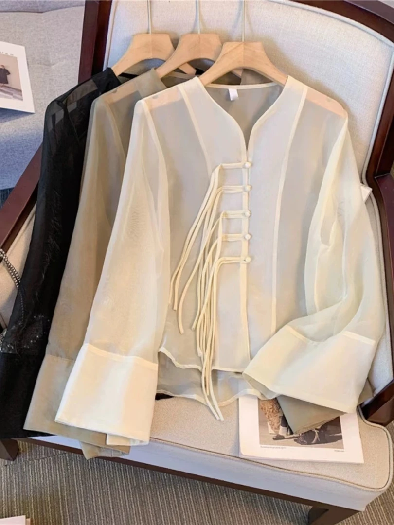 女士均码气质衬衫-1