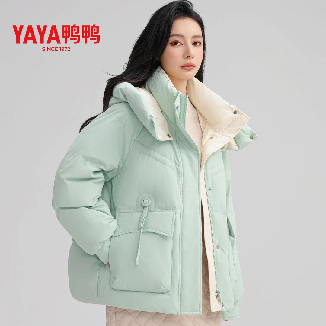 YAYA/鸭鸭24新女款运动宽松保暖冬季休闲时尚秋冬加厚潮流羽绒服