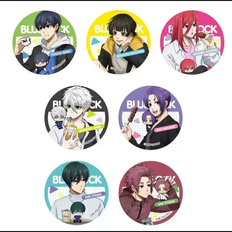 【蓝色监狱】 日谷蓝锁边走边吃咀嚼吧唧徽章 全7种盲盒代拆