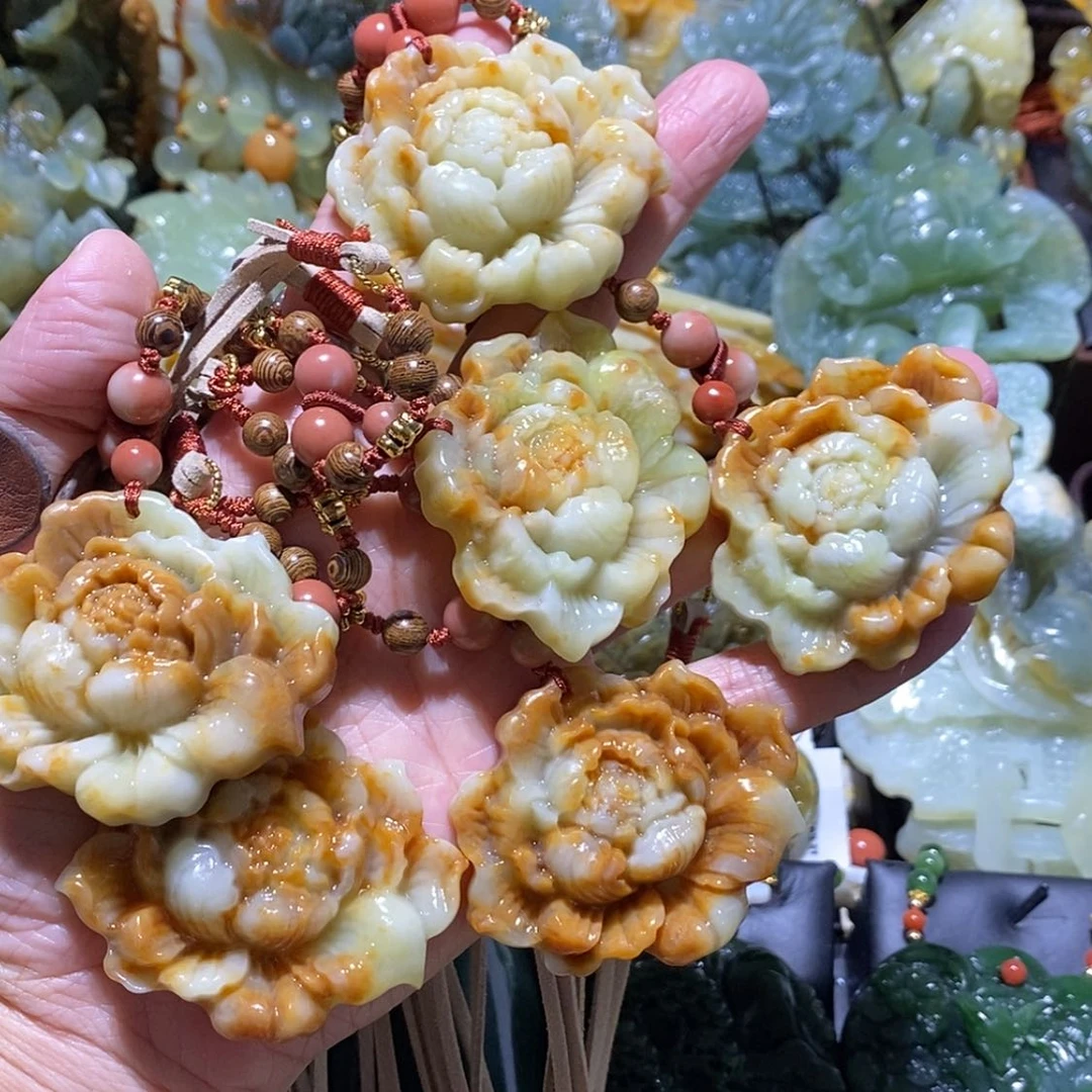 【闪购商品】蛇纹石玉颈饰合金