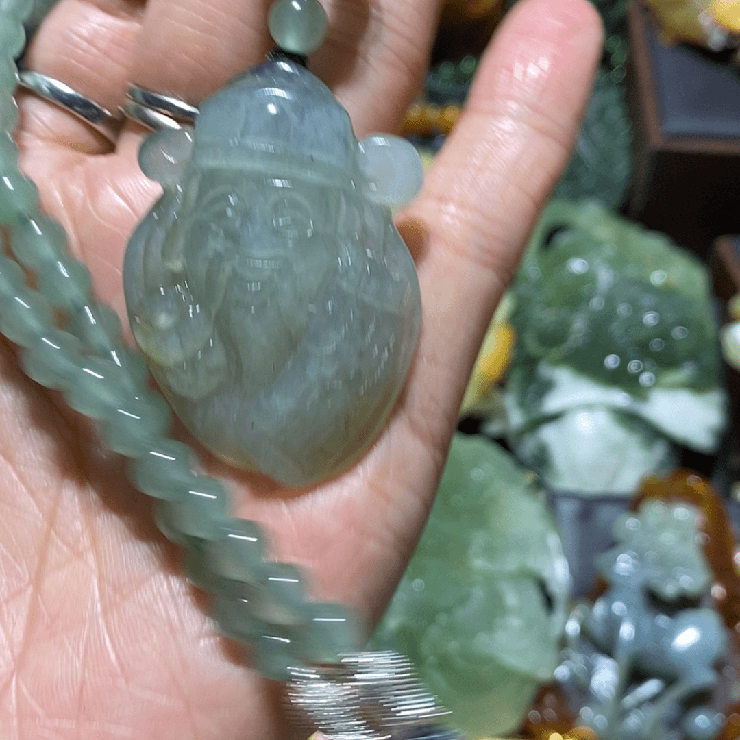 【闪购商品】蛇纹石玉颈饰未镶嵌