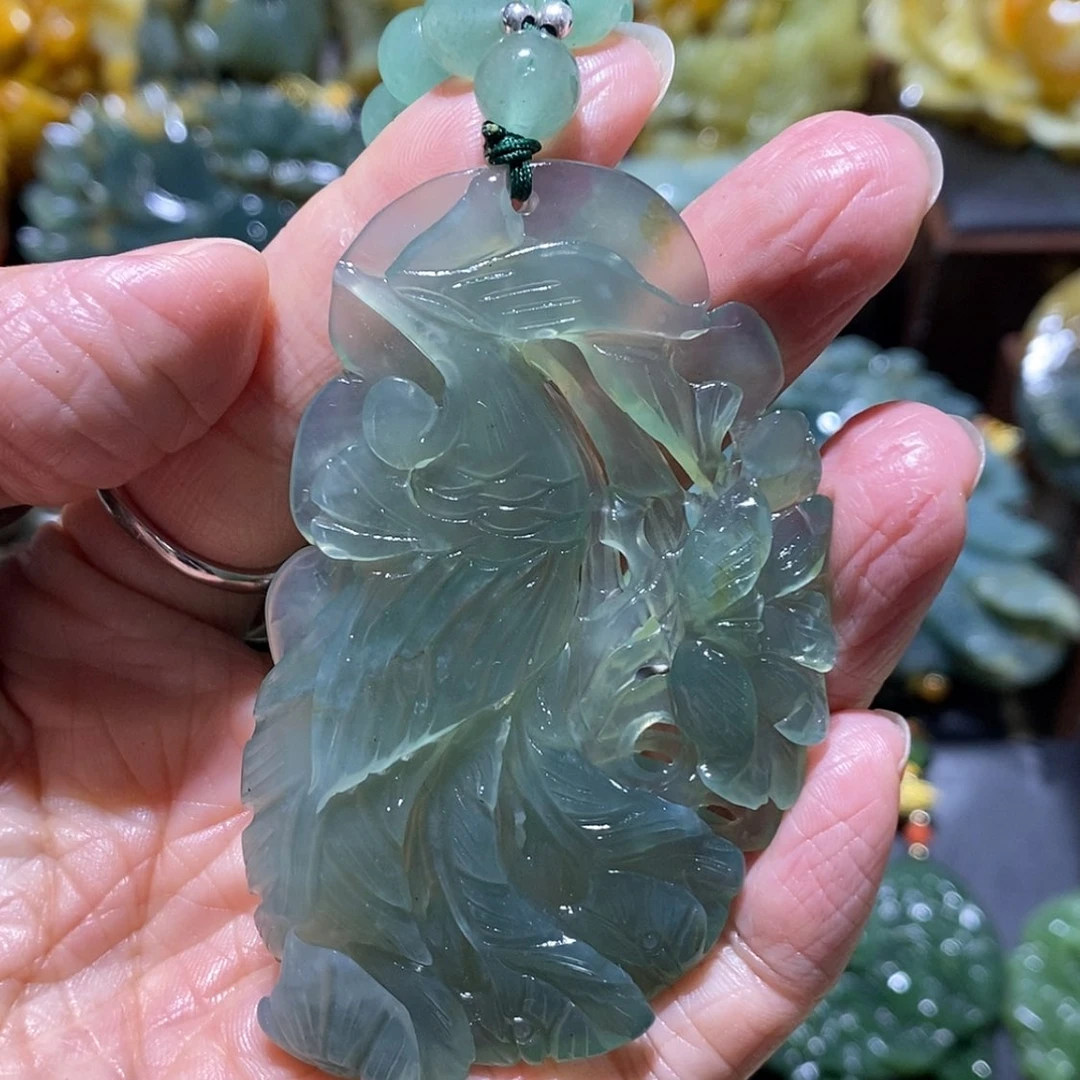 【闪购商品】蛇纹石玉颈饰合金