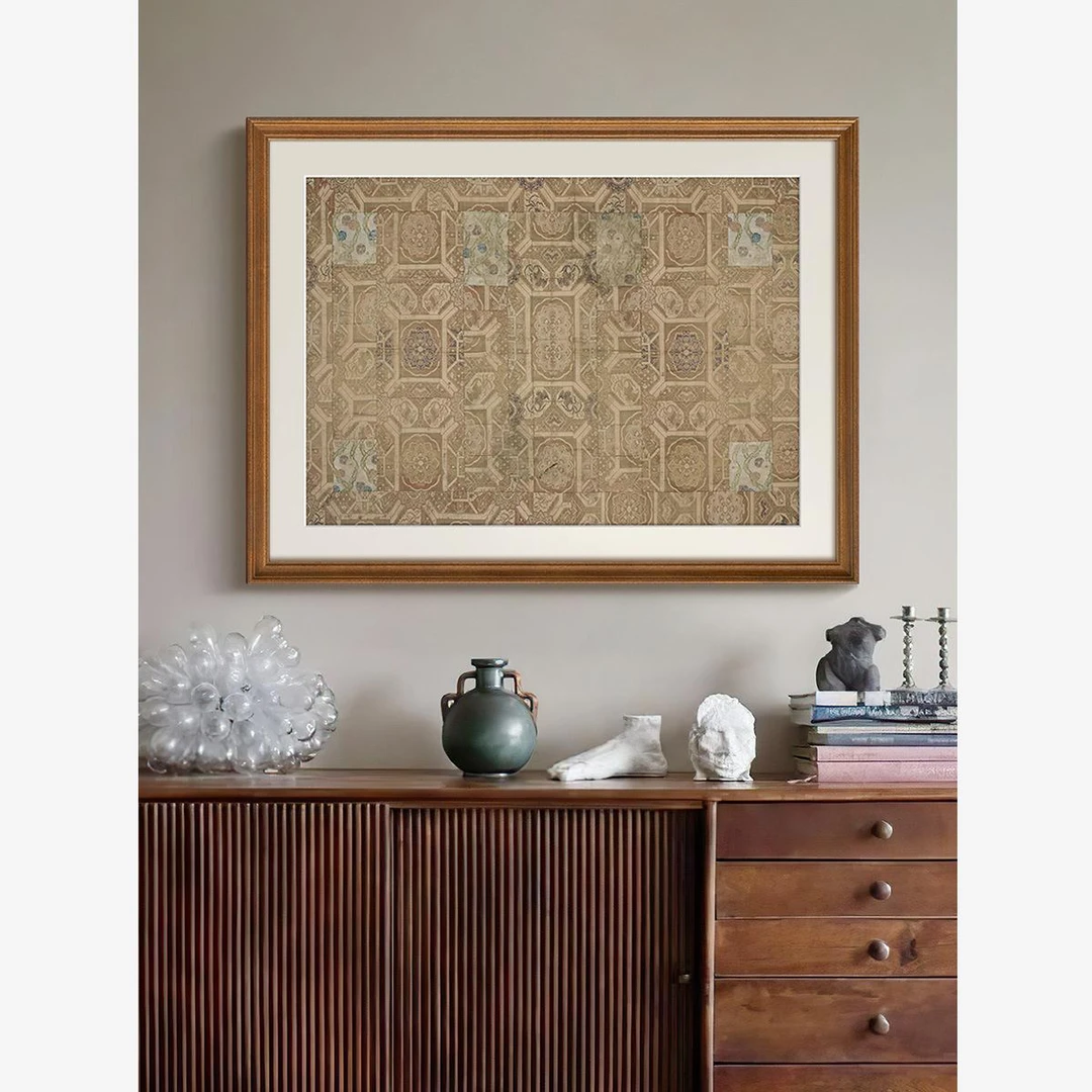 高级感法式复古小众艺术客厅背景墙装饰画中古风玄关书房卧室挂画