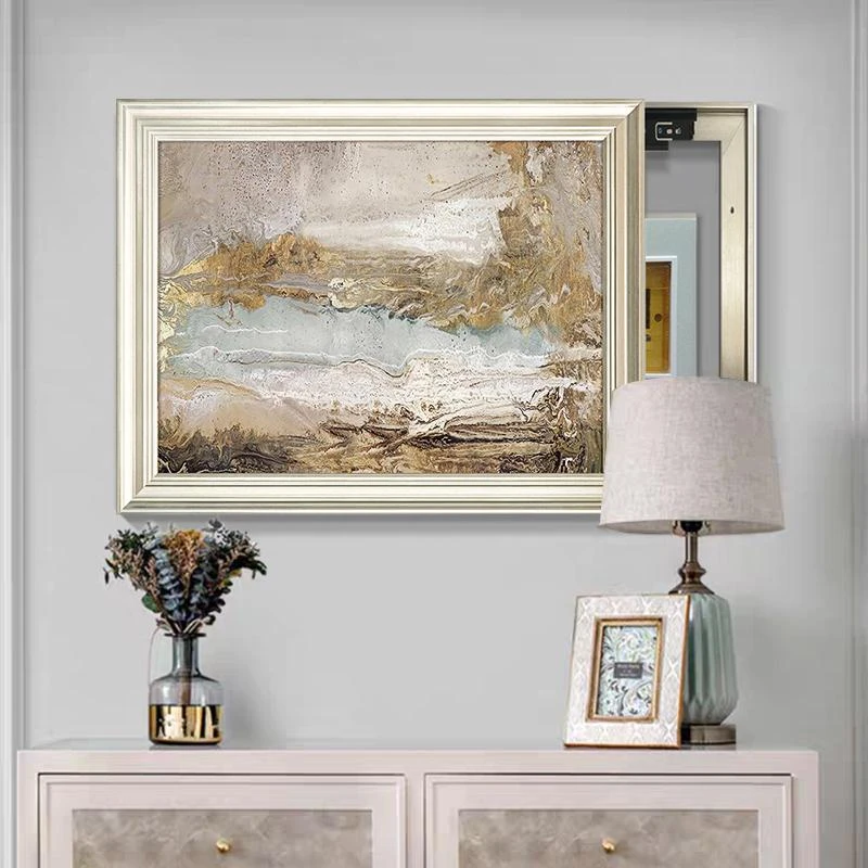 电表箱装饰画2024新款法式轻奢高级感遮挡电表盒子画配电箱免打孔