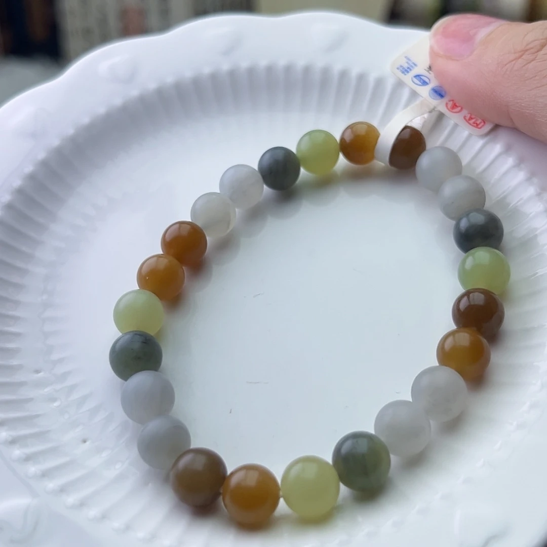 【闪购商品】和田玉手链未镶嵌莎楼兰多宝