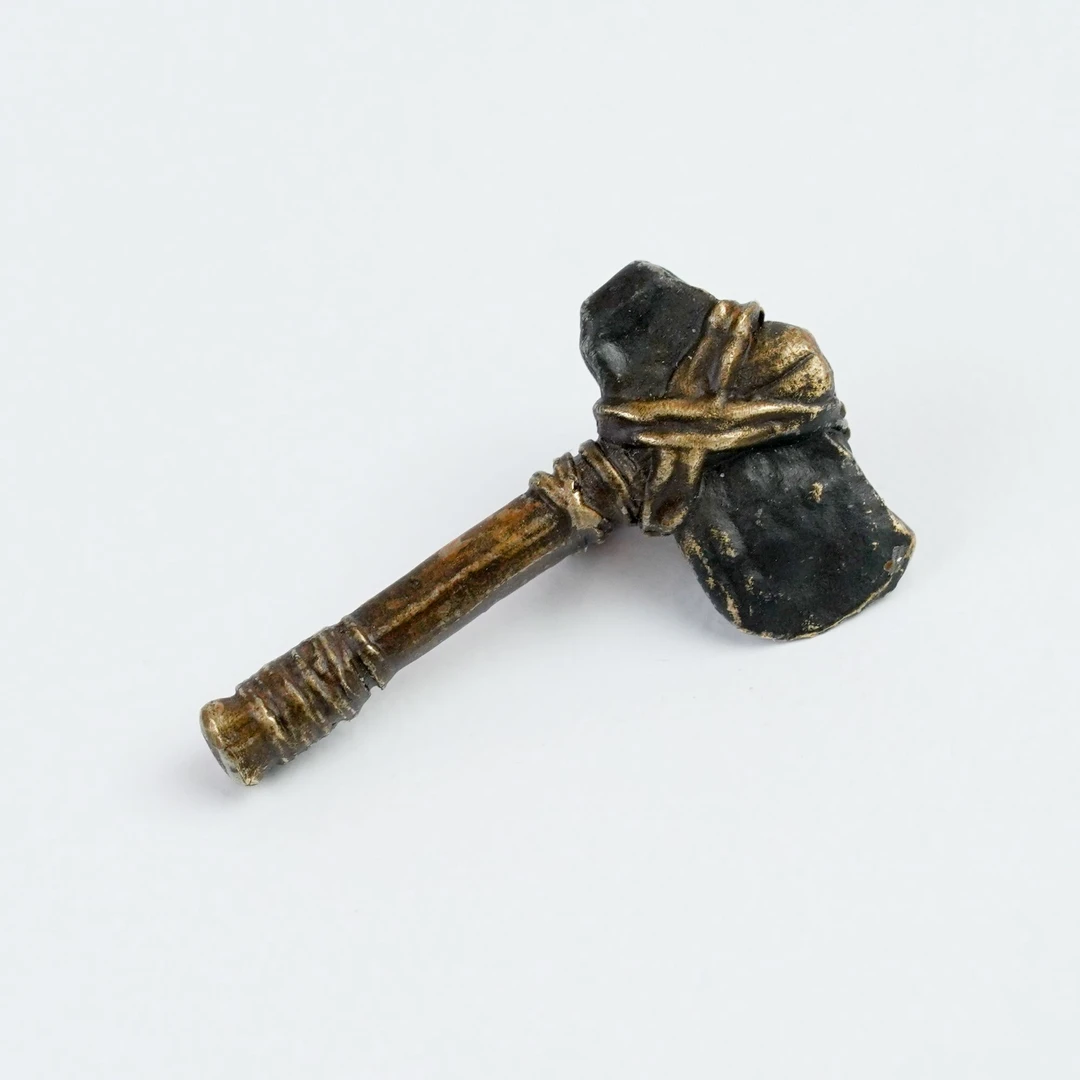 显若 铜吊坠 国风系列之《石斧》吊坠 显若原创手工雕刻手作创意