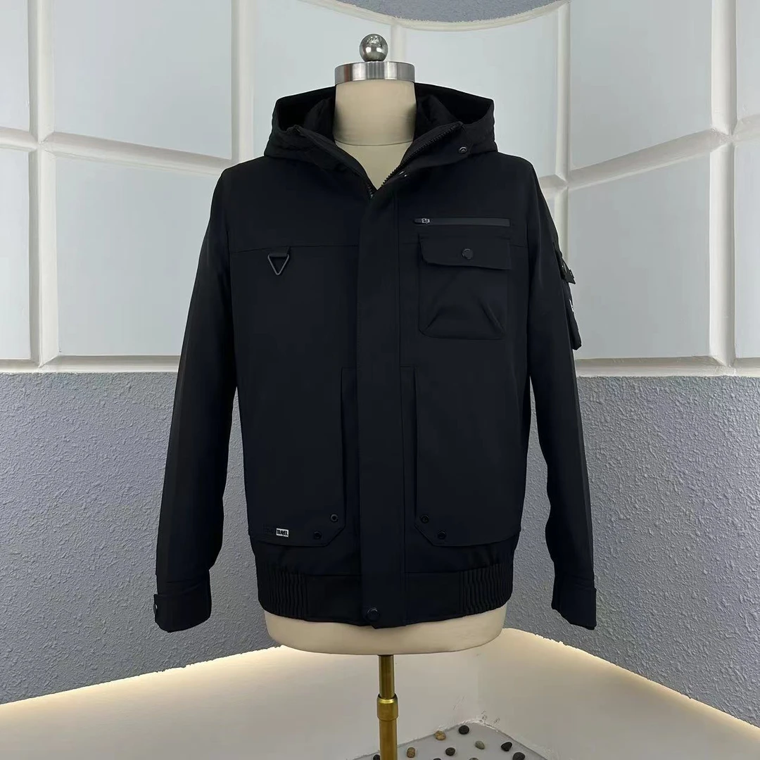 【旭昂服饰】男士休闲夹克冬季保暖外套连帽款冬季保暖外套 89002