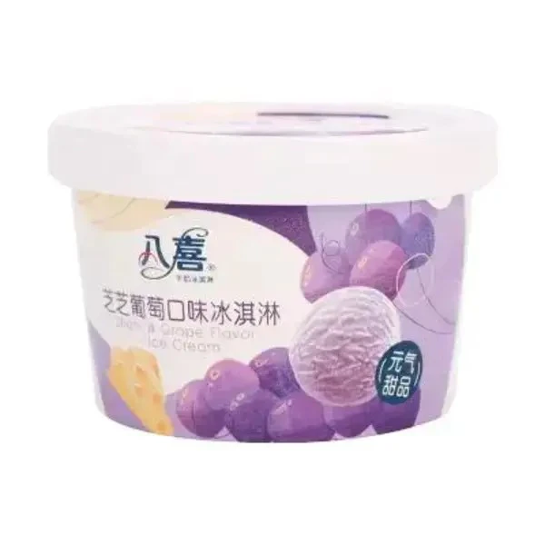 BAXY/八喜 芝芝葡萄口味冰淇淋葡萄味 90g雪糕同城送