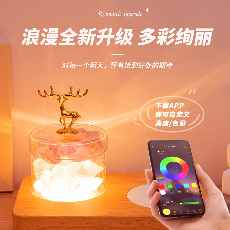 台灯温馨香薰无线充小夜灯蓝牙音响氛围礼品高档卧室床头创意网红