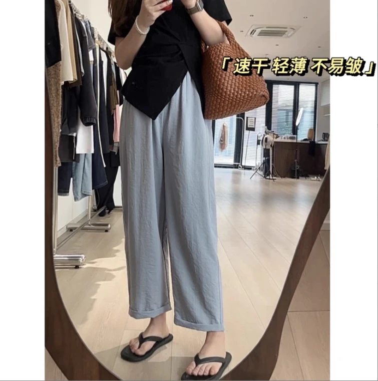 凉快好穿速干裤 显瘦夏季薄款轻薄遮胯小直腿裤