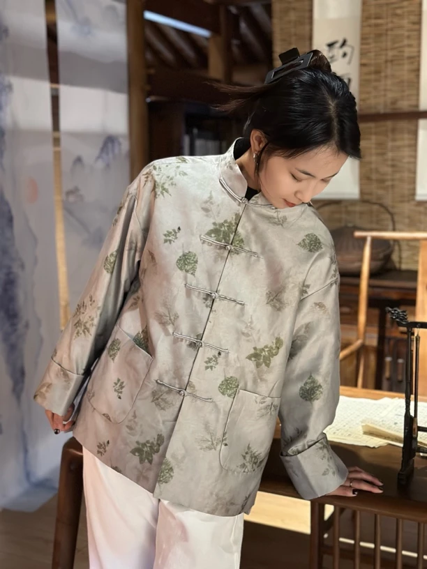 山水一色 中式唐装 多识草木