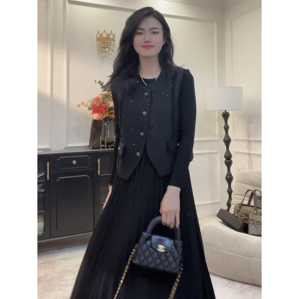 蓝羽老板娘【花样年华】马甲法式女新款高级感小香风外套