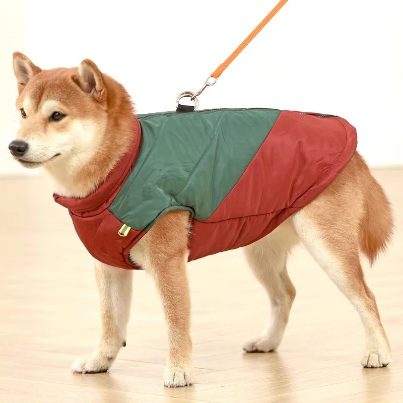 秋冬款柴犬衣服冬季加厚保暖狗狗棉衣柯基法斗外出中大型犬牵引衣