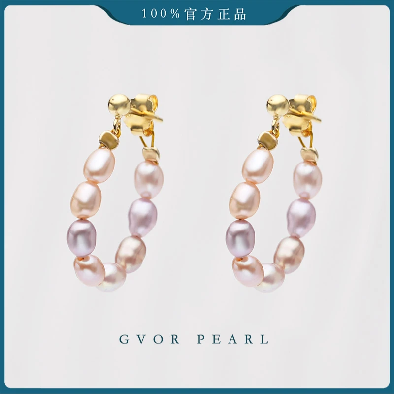 【源头】【推荐】S925银银8+8糖果珍珠耳钉 3-5mm C1211