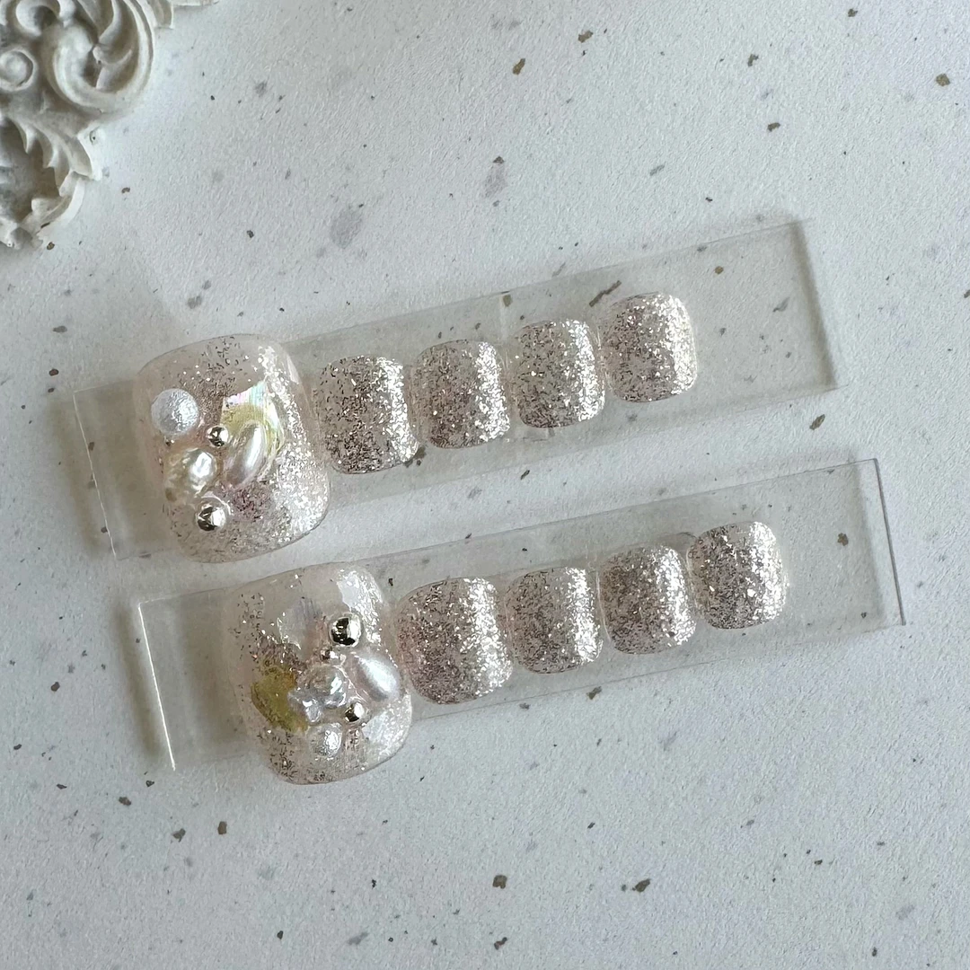 <枝上玲珑雪>穿戴甲脚甲片可拆卸甲片孕妇可贴