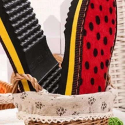 孺子牛鞋底克隆丝面防滑耐磨橡胶手工编织勾毛线拖棉双号增高鞋底