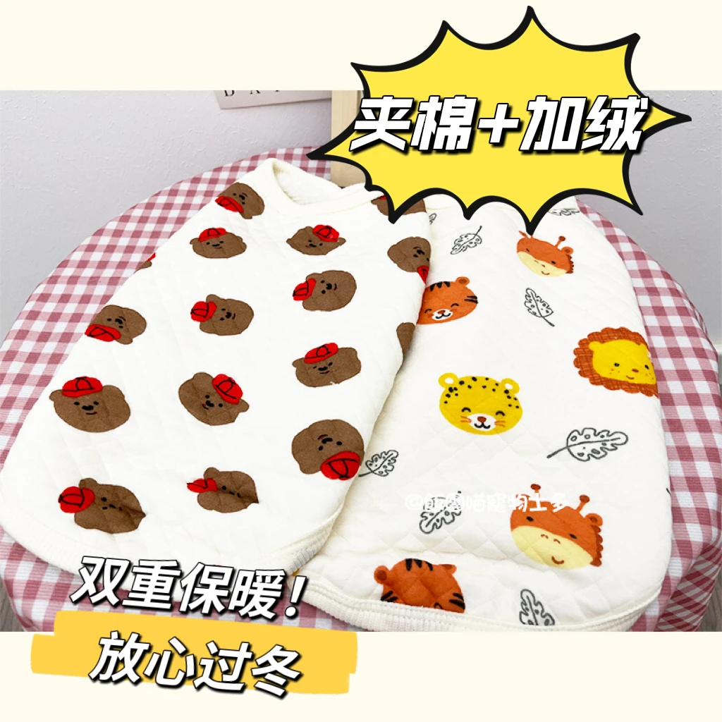 加绒背心猫咪衣服冬季保暖厚款金银渐层蓝猫布偶美英短小猫防掉毛