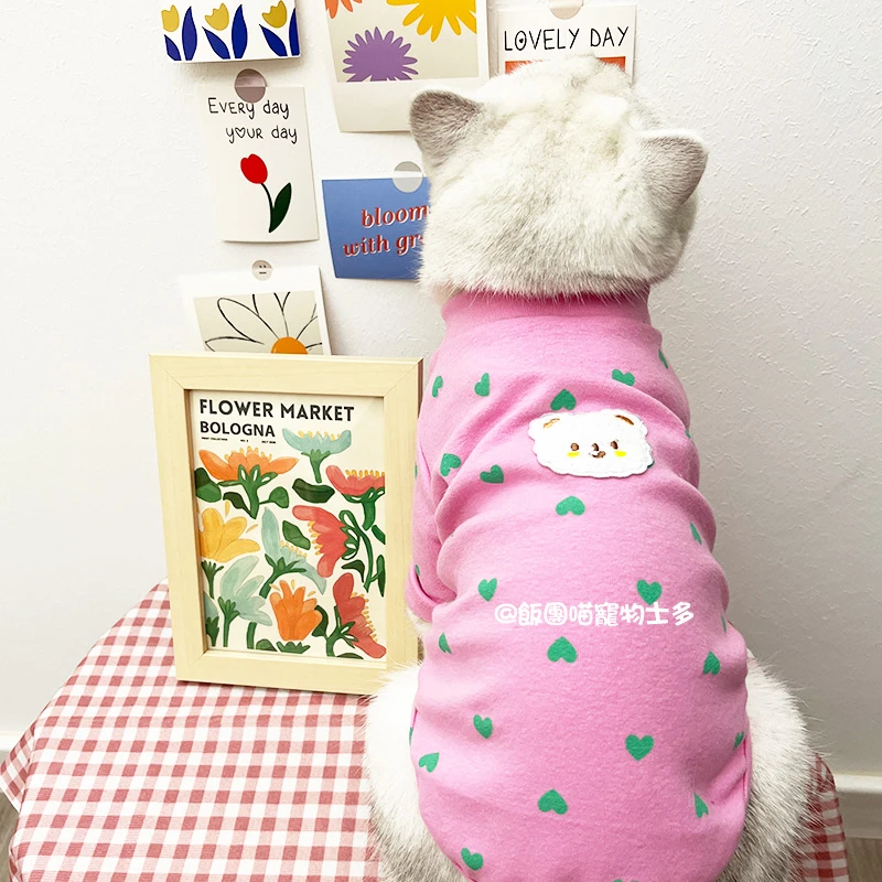 韩版秋冬可爱猫咪衣服金渐层银渐层布偶猫暹罗蓝猫美短英短防掉毛