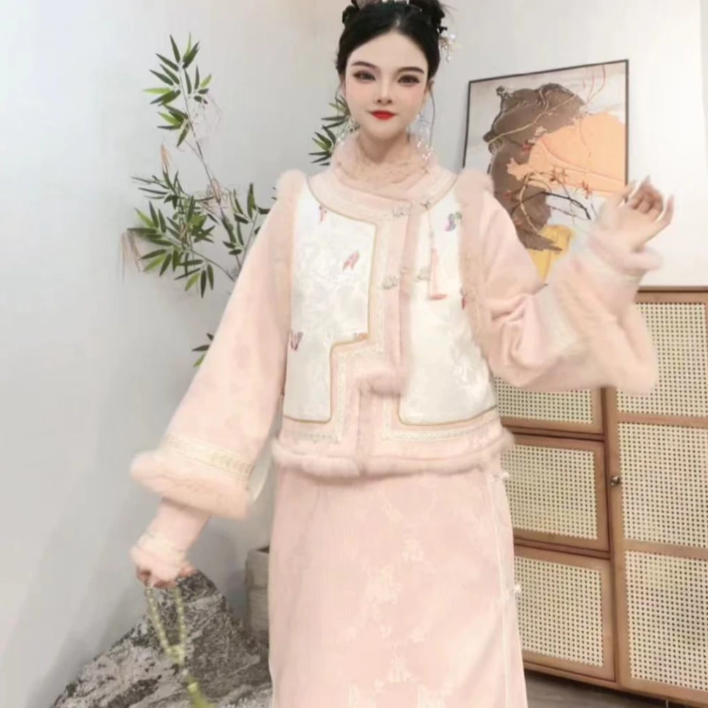 代佳莉2024年时尚外套保暖加厚新中式复古中国风秋冬2033+2035