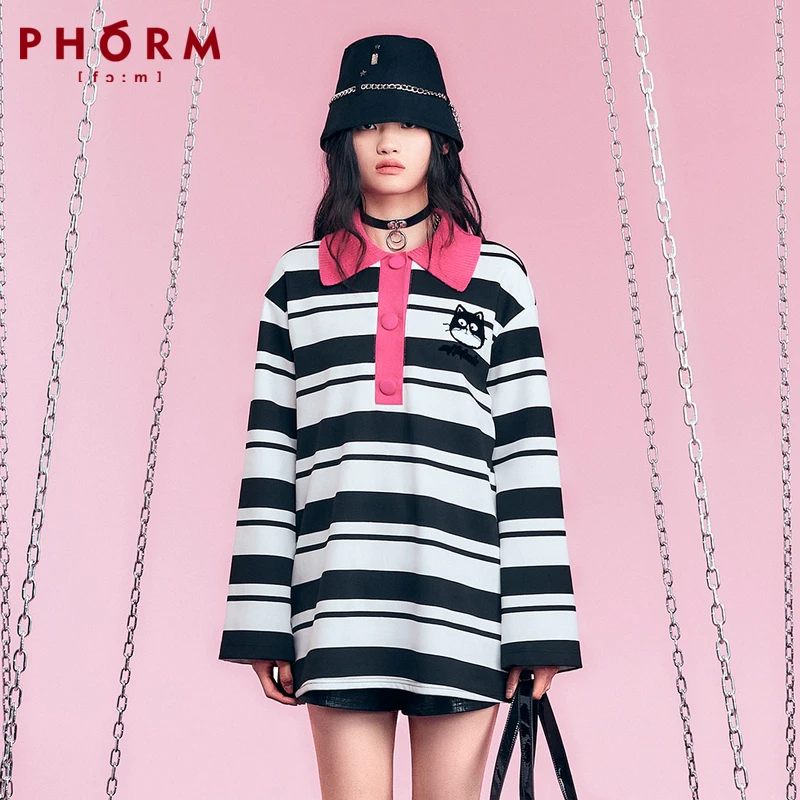 【贝贝专享】【商场同款】PHORM2023秋装新款T恤T15023336