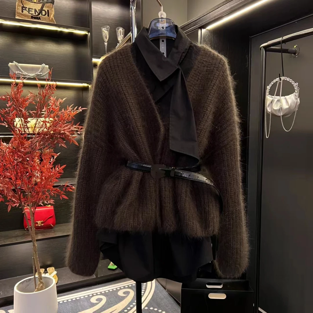 【WR】-2023秋冬复古百搭气质纯色毛衣ZJ10232