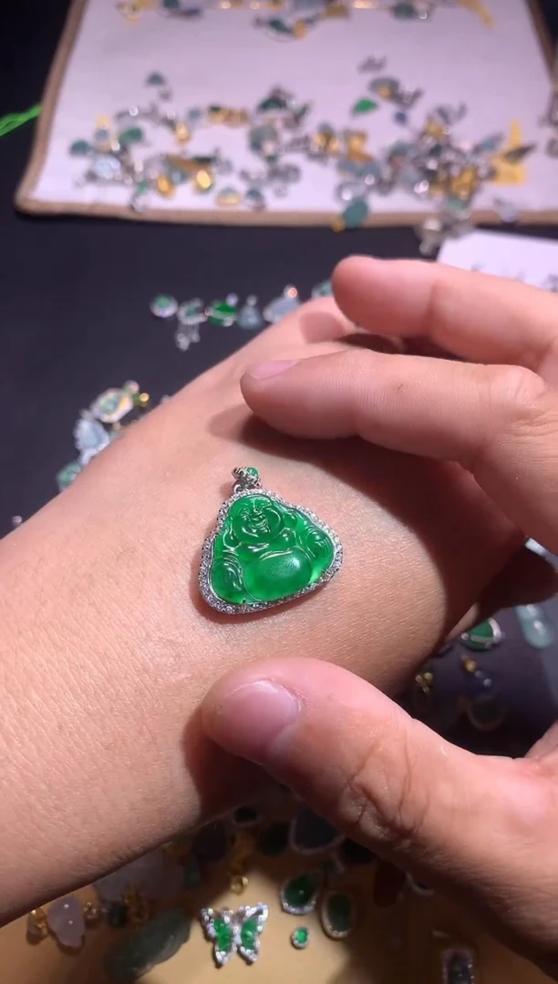 【闪购商品】翡翠吊坠(不含链)银S925镶嵌1