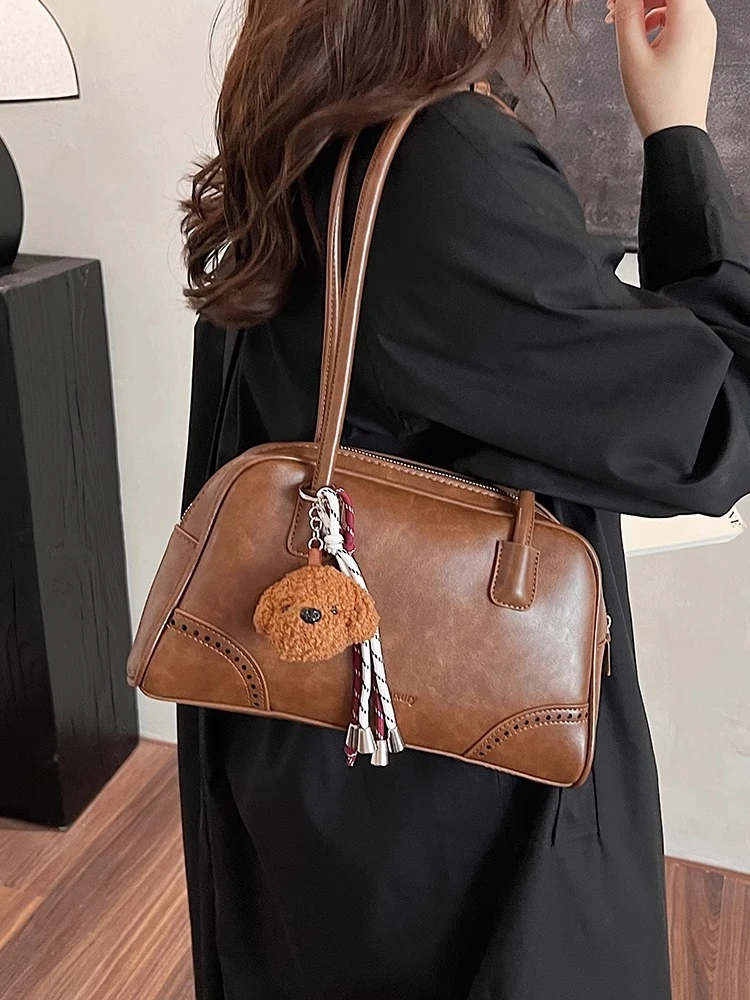 高级感包包2025新款美拉德单肩包大容量托特包通勤单肩斜挎手拎包