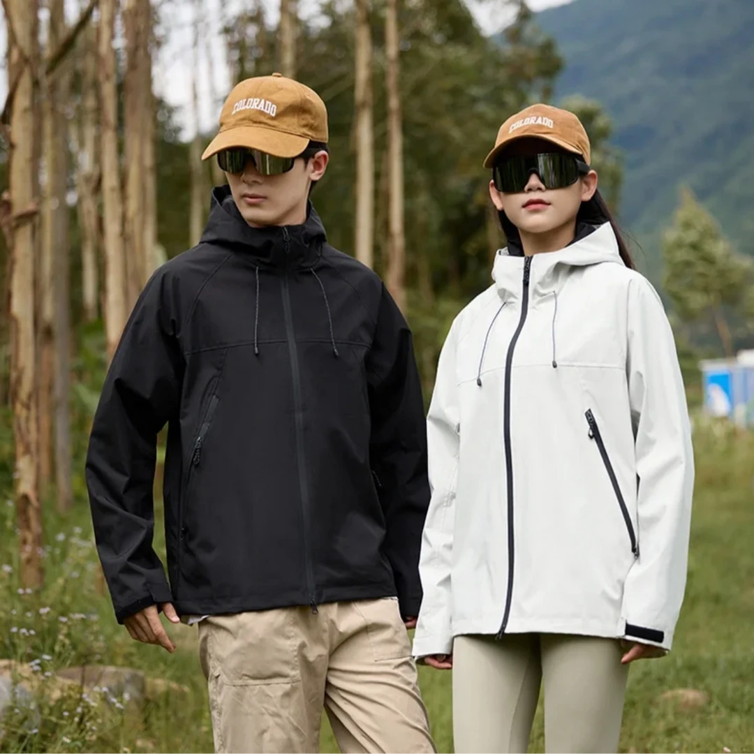 【69】春季户外运动防风防水可拆卸内胆男女通款三合一冲锋夹克