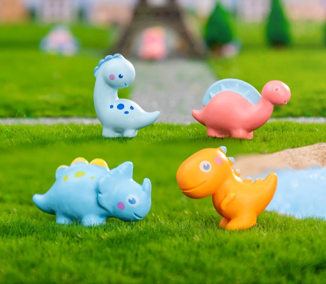 创意可爱小恐龙摆件（一套四个）全场两单包邮