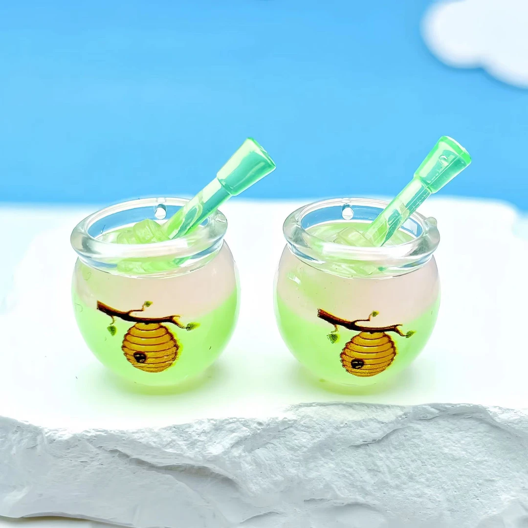 可爱卡通夜光双色蜂蜜罐子摆件（7罐）全场两单包邮