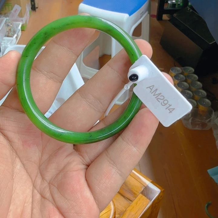 和田玉（碧玉）手镯未镶嵌59