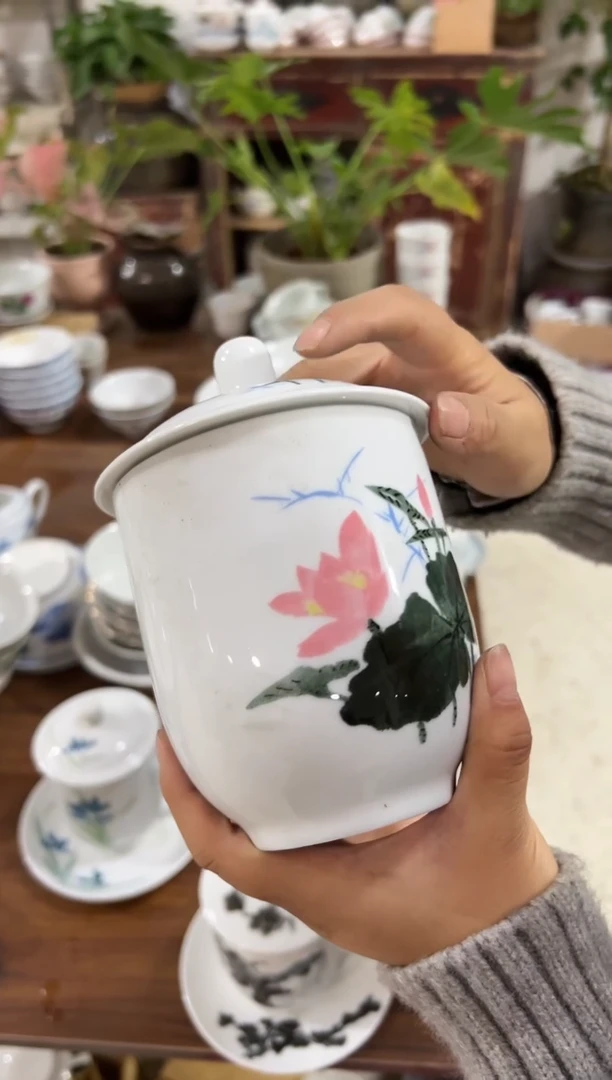 【闪购商品】摆件老瓷器老瓷办公杯微瑕500毫升
