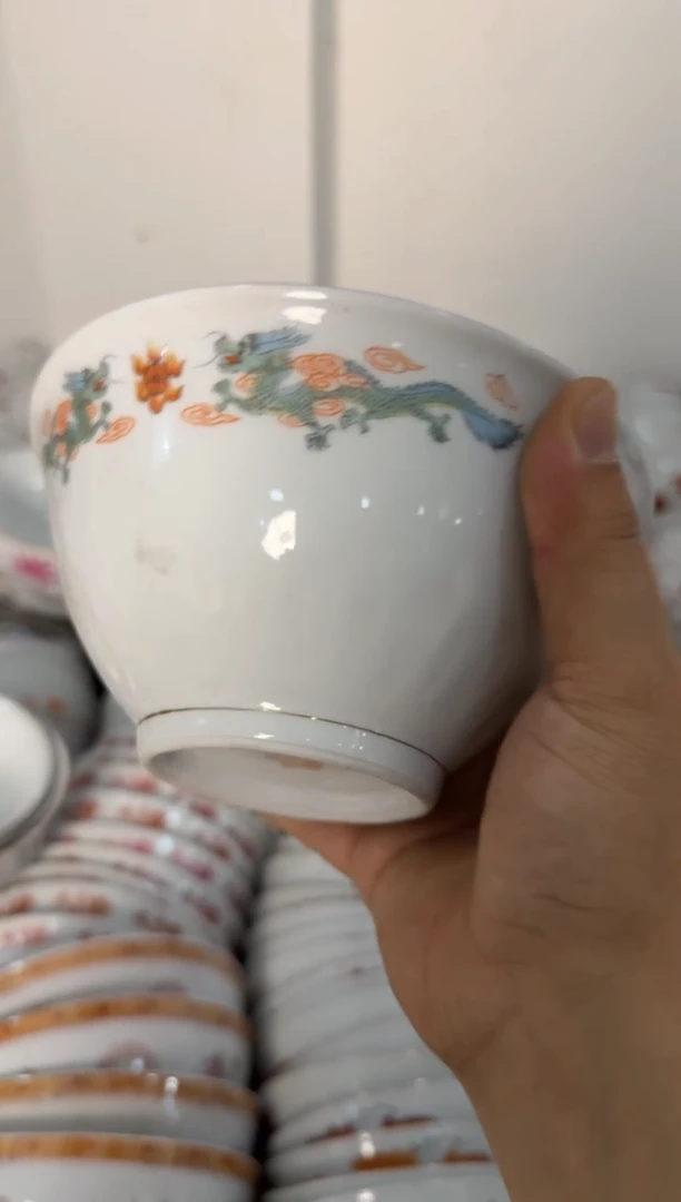 【闪购商品】摆件碗/盘/杯17厘米失圆矿点微瑕