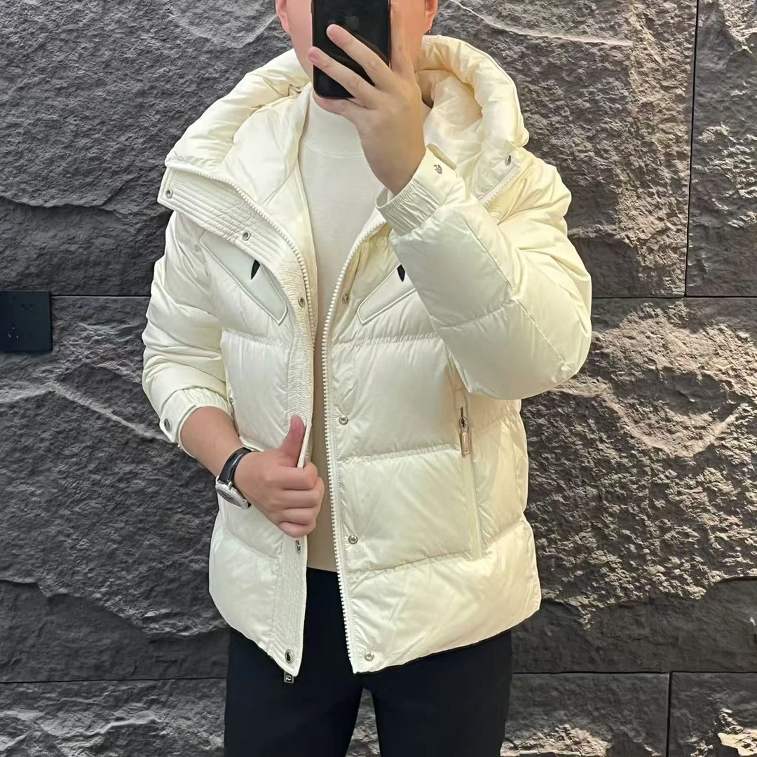 新款高端男士秋冬潮流百搭时尚个性连帽休闲羽绒服TBIT167