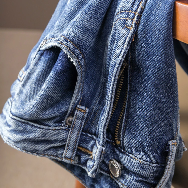 （品牌断码款）品牌牛仔裤直筒阔腿裤百搭高腰水洗复古弹力烟管裤