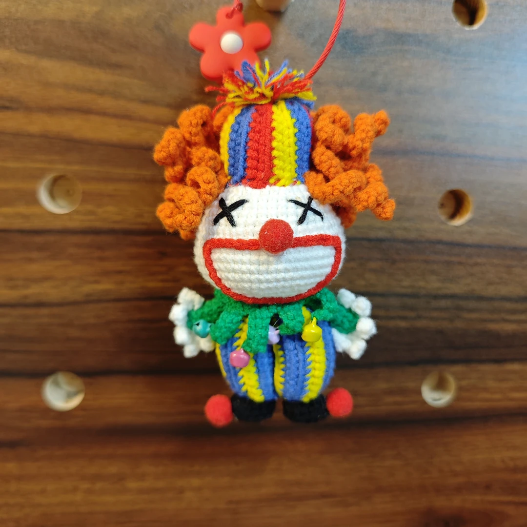 精品纯手工艺品 小丑玩偶挂件 成品