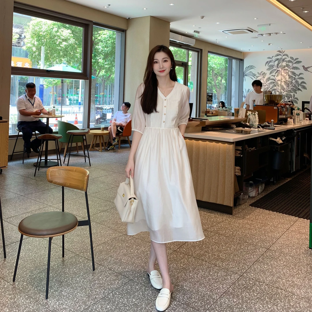 Candy Cloud交响曲 高端天丝莱赛尔夏季新款连衣裙中长款LYQ240/1