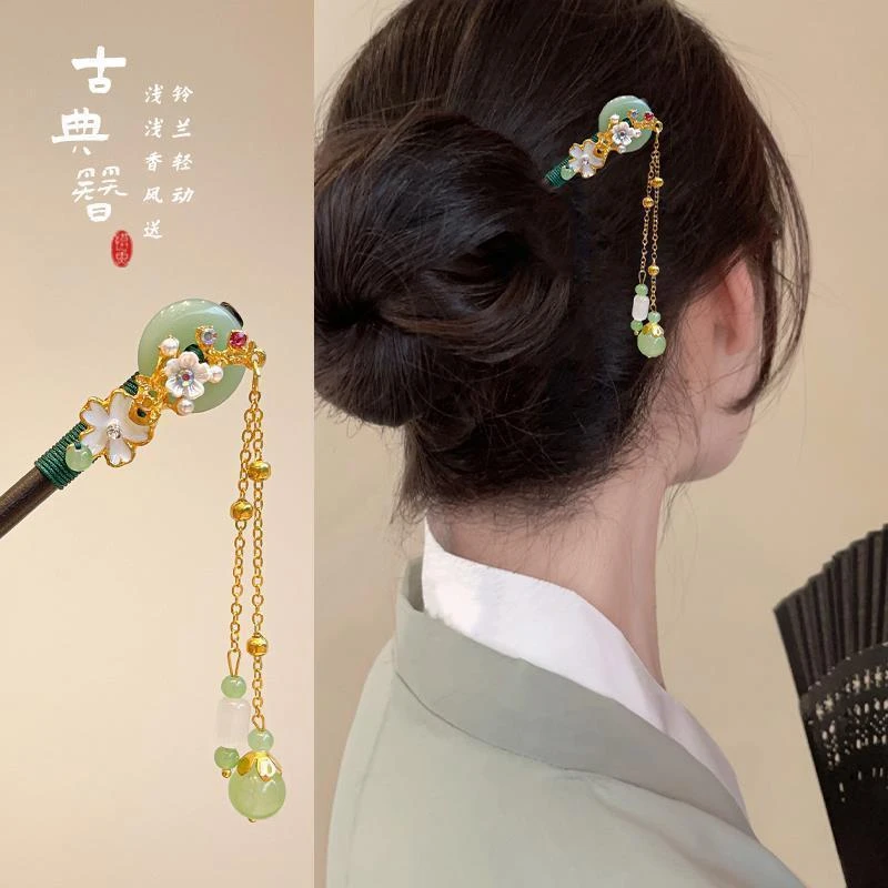 如意流苏发簪2023新款古风钗子古装气质盘发簪子女新中式发钗头饰