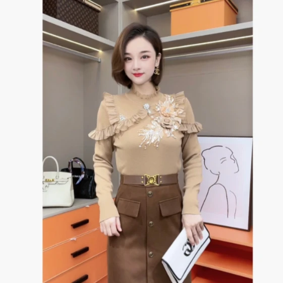 【芙娜妮轻奢】 秋季时尚品牌潮新款秋优雅高级设计感上衣F2332093A