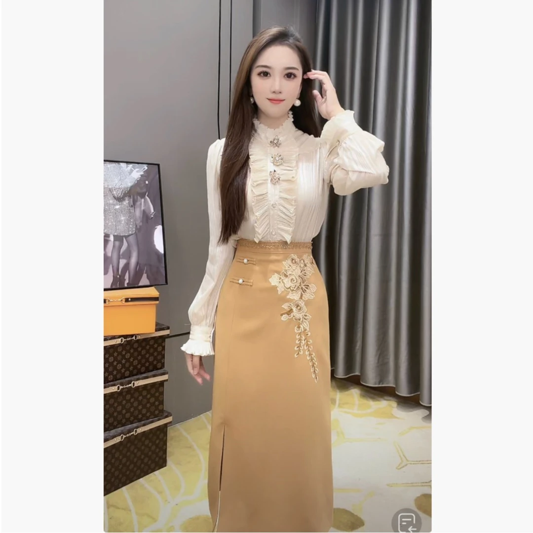 【芙娜妮轻奢】国内设计师品牌潮秋季新款时尚名媛套装女F2331338